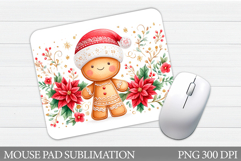 Gingerbread Mouse Pad. Christmas Mouse Pad Design Product Image 1