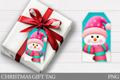 Christmas Snowman Gift Tag. Christmas Gift Tags Printable Product Image 1