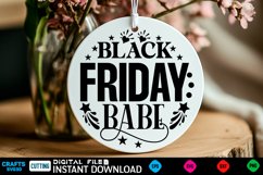 Black Friday Round Sign SVG design, Black Friday Quotes Product Image 1