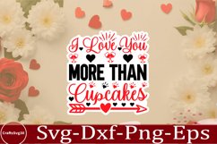 Valentine sticker SVG Design Valentine Love Sticker Svg Product Image 1