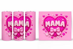 Mother's Day Tumbler Design. Mother's Day Sublimation Product Image 2