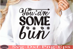 Happy Easter SVG Design Cute Easter Quotes SVG Bunny SVG Product Image 1