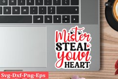Valentine sticker SVG Design Valentine Love Sticker Svg Product Image 1