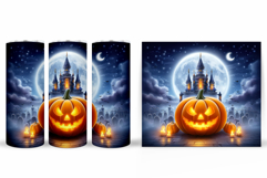 Halloween Pumpkin Tumbler Wrap. Halloween Tumbler Design Product Image 2