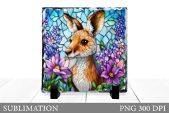 Cute Kangaroo Sublimation. Kangaroo Slate Design Product Image 1