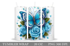 Butterfly Tumbler Sublimation. Butterfly Sublimation Product Image 1