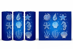 Sea Tumbler Sublimation. Sea Animals Tumbler Design Product Image 2