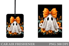 Halloween Car Air Freshener. Ghost Car Air Freshener Design Product Image 1