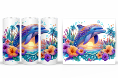 Dolphin Tumbler Design. Sea Tumbler Sublimation Product Image 2