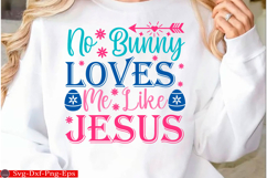 Happy Easter SVG Design Cute Easter Quotes SVG Bunny SVG Product Image 1