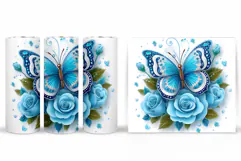 Butterfly Tumbler Sublimation. Butterfly Sublimation Product Image 2
