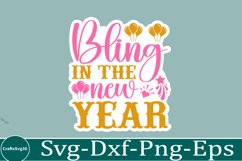 happy new year sticker Svg Bundle for Shirts 2025 New Year Product Image 18