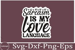 Sassy sticker svg Sarcastic SVG, Design, Funny Quotes SVG, Product Image 1