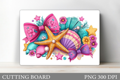 Starfish Cutting Board Design. Starfish Sublimation Product Image 1