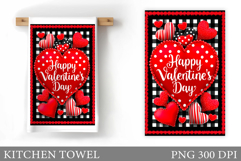 Valentines Day Kitchen Towel. Valentines Kitchen Towel Product Image 1