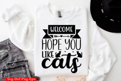 Cat SVG Design Cats quotes T-Shirt png Product Image 1