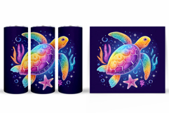 Turtle Tumbler Wrap Design. Turtle Tumbler Wrap Sublimation Product Image 2