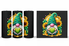 St Patrick Gnome Tumbler. St Patrick Tumbler Sublimation Product Image 2