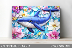 Whale Cutting Board Design. Whale Sublimation Product Image 1