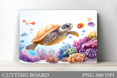 Turtle Kitchen Cutting Board. Sea Turtle Cutting Board Product Image 1