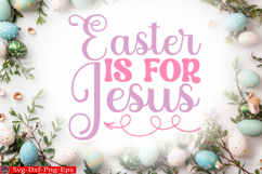 Happy Easter SVG Design Cute Easter Quotes SVG Bunny SVG Product Image 1