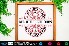 Every love story Farmhouse Sign, Round Sign Design Product Image 1