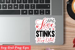 Valentine sticker SVG Design Valentine Love Sticker Svg Product Image 1