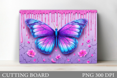 Butterfly Cutting Board. Butterfly Sublimation Product Image 1