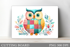 Owl Cutting Board Design. Owl Kitchen Cutting Board Design Product Image 1
