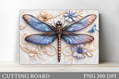 Dragonfly Cutting Board Design. Dragonfly Sublimation Product Image 1