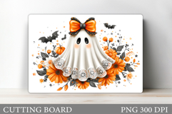Cute Ghost Cutting Board. Halloween Cutting Board Design Product Image 1