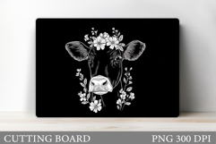 Cow Cutting Board Design. Cow Kitchen Cutting Board Product Image 1