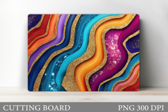 Abstraction Cutting Board Design. Abstraction Sublimation Product Image 1