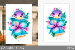 Sea Garden Flag Design. Beach Garden Flag Sublimation Product Image 1