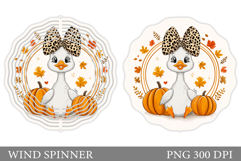 Fall Goose Wind Spinner. Fall Wind Spinner Sublimation Product Image 1