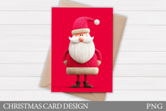 Cute Santa Claus Card Design. Christmas Card Printable Product Image 1