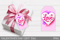 Valentines Gift Tag Design. Love Gift Tag Printable Product Image 1