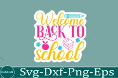 Back To School sticker svg Design School &amp; Teacher SVG Product Image 1