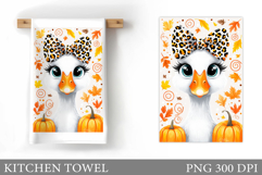 Fall Goose Garden Flag Design. Fall Garden Flag Sublimation Product Image 1