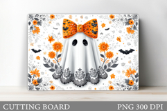 Cute Halloween Cutting Board. Cute Ghost Cutting Board Product Image 1