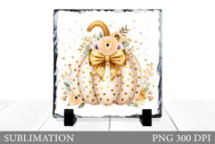 Fall Pumpkin Slate Sublimation. Fall Pumpkin Sublimation Product Image 1