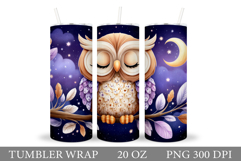 Owl Tumbler Sublimation. Owl Sublimation Product Image 1