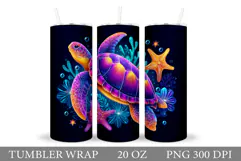 Turtle Tumbler Design. Turtle Tumbler Sublimation Product Image 1