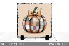 Fall Pumpkin Sublimation. Fall Pumpkin Slate Sublimation Product Image 1