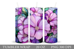 Floral Tumbler Design. Flowers Tumbler Sublimation Product Image 1