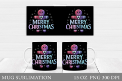 Christmas Mug Wrap Design. Christmas Mug Sublimation Product Image 1