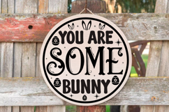 Happy Easter SVG Design Cute Easter Quotes SVG Bunny SVG Product Image 1