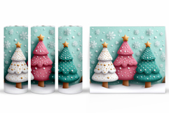 Christmas Tree Tumbler Sublimation. Christmas Tumbler Design Product Image 2