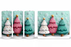Christmas Tree Tumbler Sublimation. Christmas Tumbler Design Product Image 2