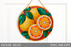 Lemons Door Sign Design. Lemons Sublimation Product Image 1